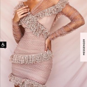 House of CB Pink Lace Dress